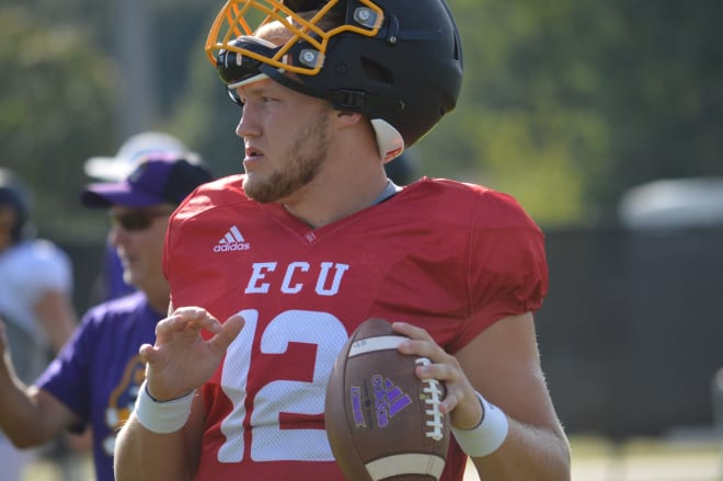Holton Ahlers has been named the starter at quarterback for ECU when the Pirates travel to Raleigh to take on N.C. State.