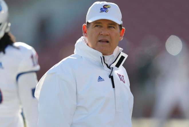Les Miles is out as the head coach at Kansas