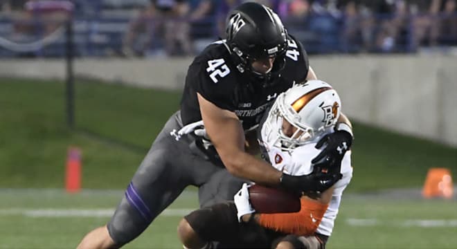 No player in the Big Ten has racked up more tackles over the past two seasons than Northwestern linebacker Paddy Fisher (227).