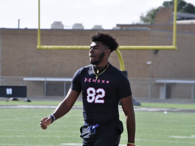 Pearland Dawson DE Edward Smith at the Under Armour Camp in Dallas this past weekend
