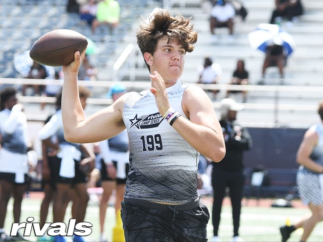 Notre Dame quarterback target Noah Grubbs has been ranked No. 33 overall in the 2026 class by Rivals.