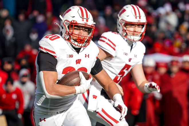 Wisconsin tailback Isaac Guerendo. 