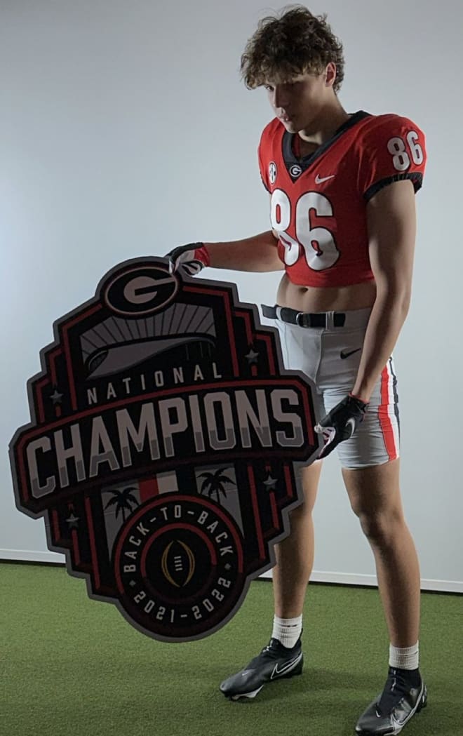 camp leads to offer for 2026 tight end Brock Harris UGASports Bulldogs
