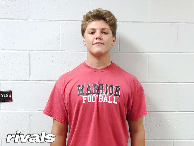 Class of 2021 Lititz (Pa.) Warwick offensive tackle Nolan Rucci stands 6-8, 268.