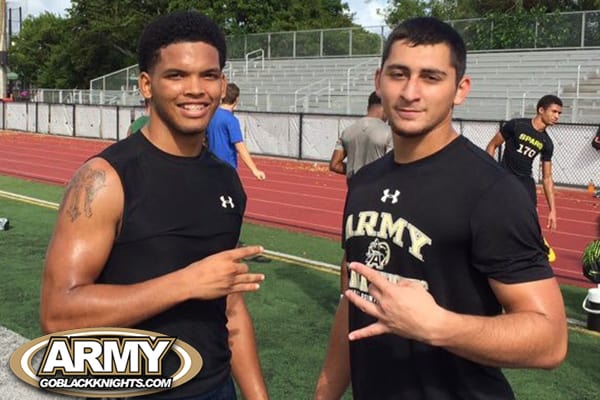 Future Black Knights: Rivals 2-star safety Justin Thomas with Rivals 3-star LB Christian Gomez