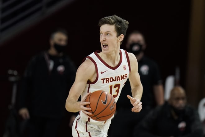 Drew Peterson scored 8 of his 12 points in overtime Tuesday night as USC beat UC Riverside.