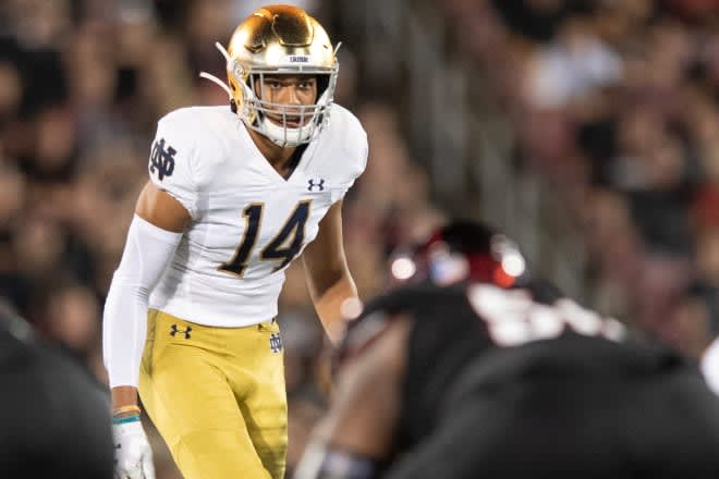 Notebook: Sporting News Tabs Notre Dame Football's Kyle Hamilton, Cain  Madden, Jarrett Patterson Preseason All-Americans