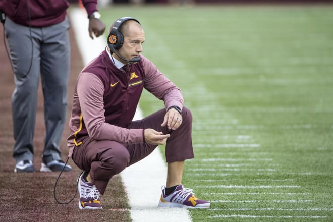 Minnesota head coach P.J. Fleck