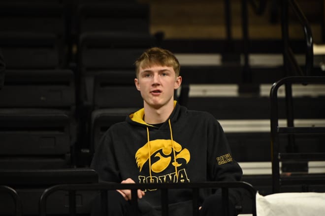 Josh Dix made his first trip to Carver-Hawkeye on Tuesday night. 