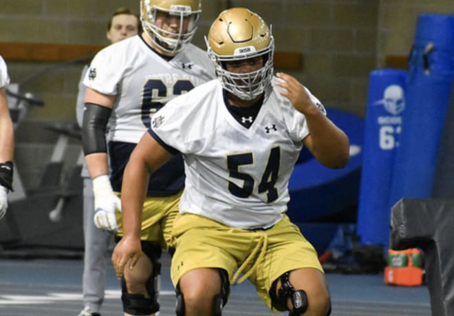 Freshman defensive tackle Jacob Lacey will have a big impact for Notre Dame in 2019.
