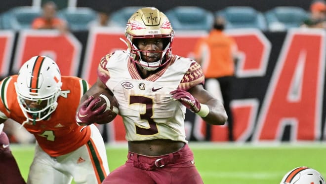Trey Benson and the Seminoles look for a seventh straight 200-yard game on Friday when they face Florida.