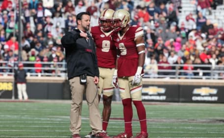 Anthony Campanile was BC's defensive backs coach in 2016 and 2017, and was promoted to co-defensive coordinator this past season.