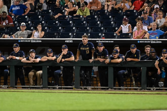 COLLEGE WORLD SERIES: Notre Dame Loses to Oklahoma, 6-2 - One Foot