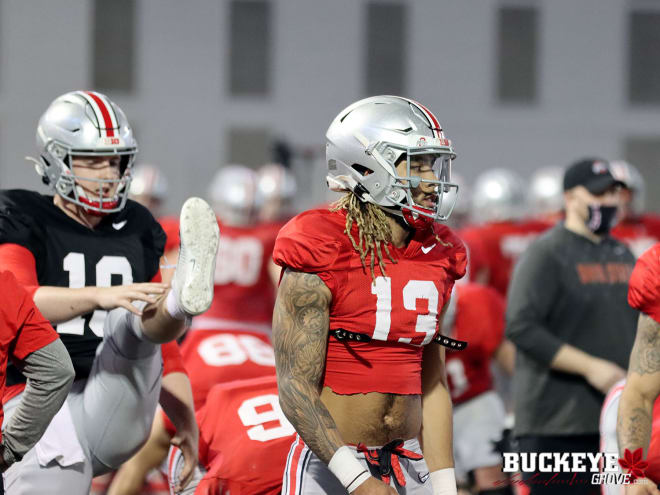 Junior tight end Gee Scott Jr. originally began his Buckeye career as a wide receiver in 2020.