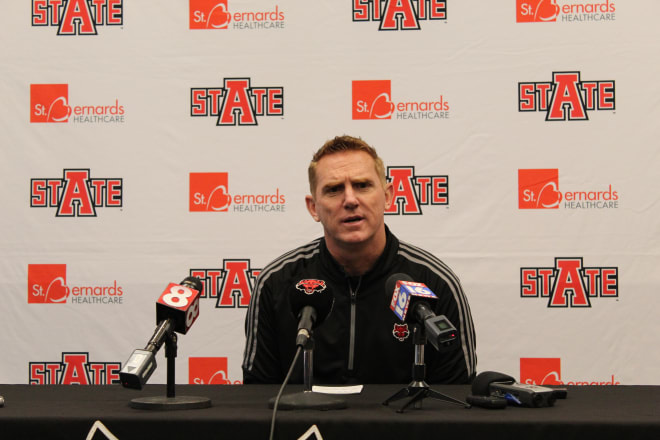 Coach Anderson addresses the press Wednesday afternoon.
