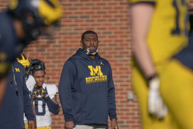 Michigan Wolverines football safeties coach Ron Bellamy played for the Maize and Blue under former head coach Lloyd Carr.