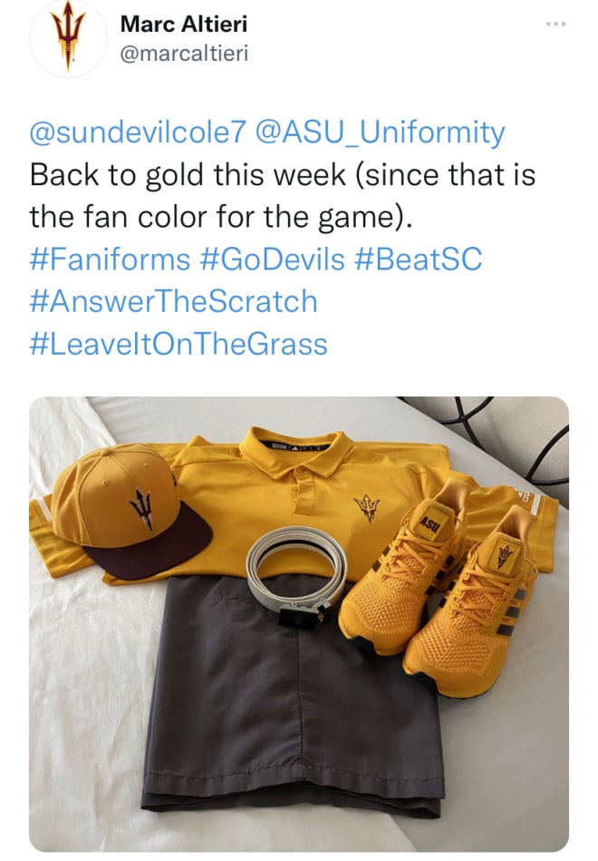 2021 Uniformity – Week 4: Sun Devils Bring “Valley Heat” in Gold