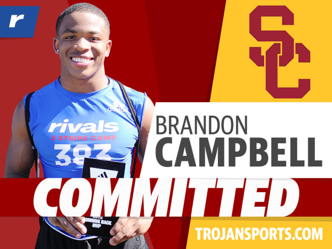Brandon Campbell has been USC's top 2021 running back target and the Houston, Texas, standout is now committed.