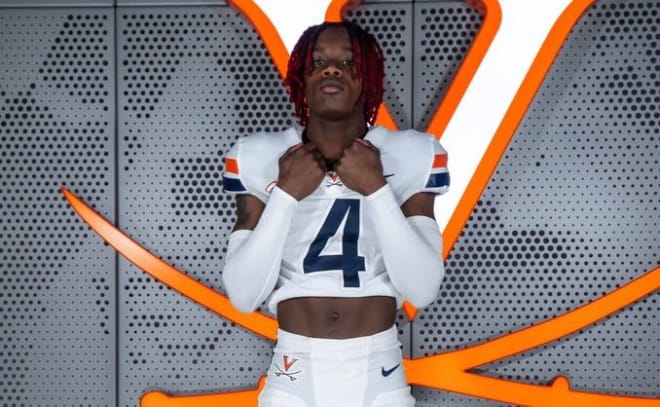 CB Desmond Ricks, the No. 2 overall player in the initial Rivals250 for the 2024 class, during a December visit to UVa.