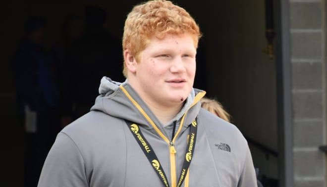 Class of 2021 defensive tackle Griffin Liddle feels at home in Iowa City.