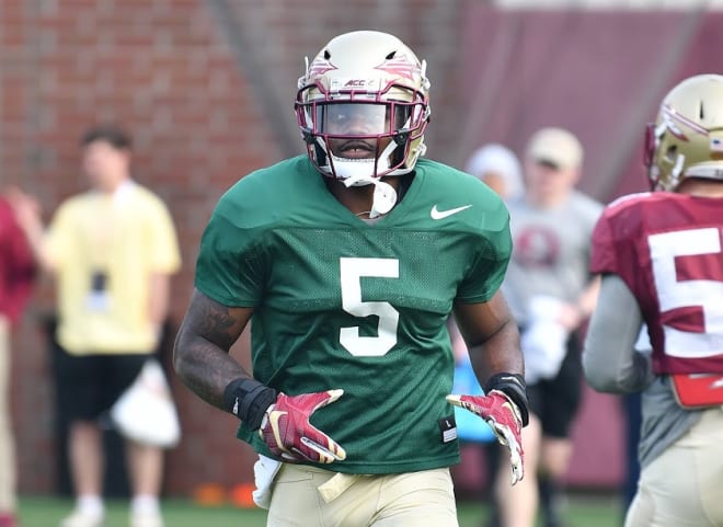 Texas A&M transfer Jashaun Corbin practiced in a non-contact jersey during the spring.