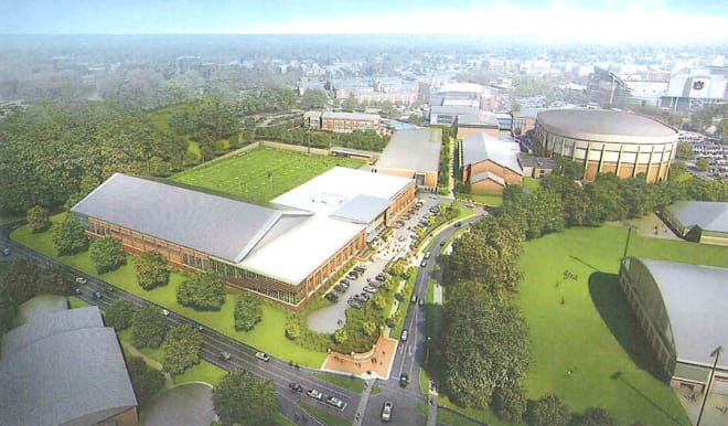 The Football Performance Center is scheduled to open in July 2022.