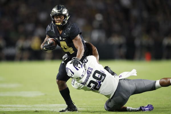 Greg Newsome made five tackles in his college debut against Purdue.