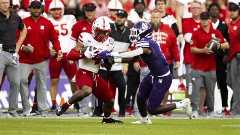 Alante Brown catches a pass versus Northwestern 