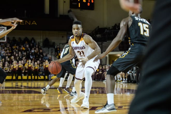 Cecil Williams ranks first among Central Michigan players in rebounds with 63.