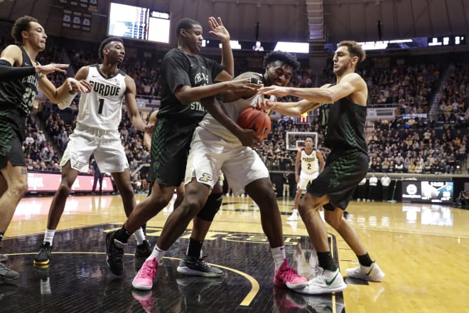 Trevion Williams was one of Purdue's difference-makers on the offensive glass after a sluggish start by Purdue.
