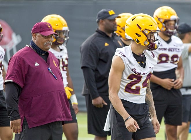 ASU defensive backs Donnie Henderson