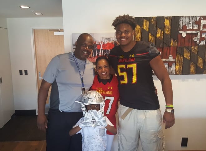 TJ Bradley (right) with family on a recent visit to Maryland. 