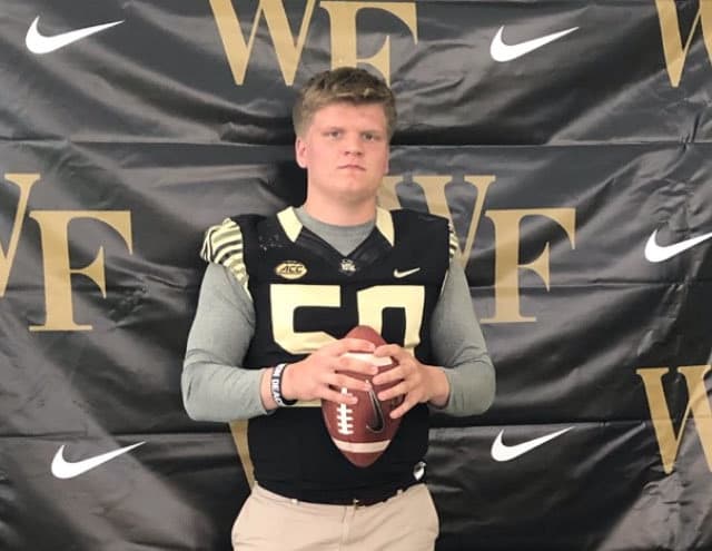 Smart poses during his visit to Wake Forest