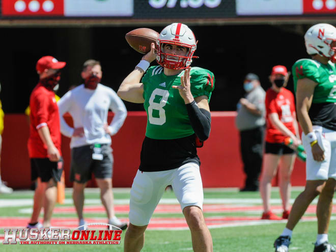 Logan Smothers is pushing for the No. 2 quarterback job this offseason.