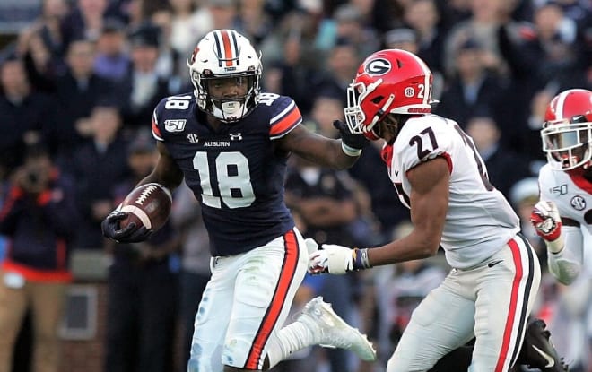 Williams (18) caught a career-high 13 balls for 121 yards against Georgia.