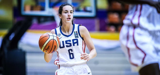 Caitlin Clark is one of the top players for the USA U-19 squad. (Photo: USA Basketball)