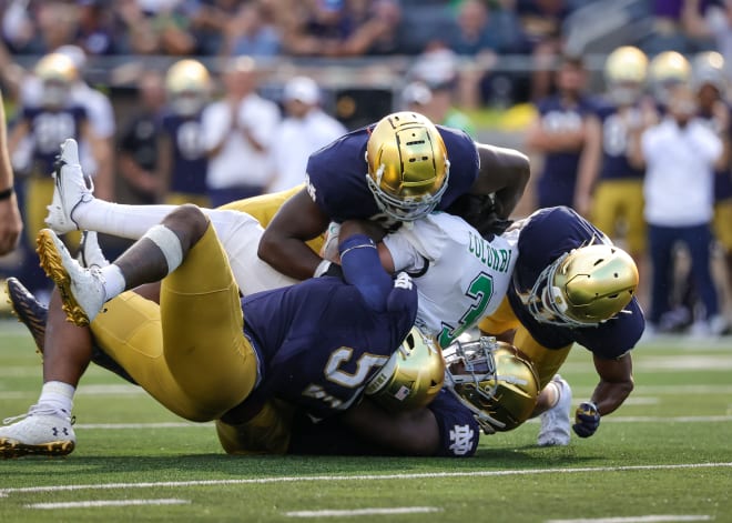 Notre Dame's defense has produced big plays, but hasn't found a consistency level yet through two games.