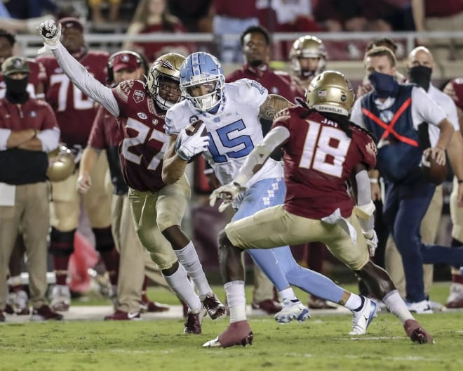 FSU is seeking improvement from a slew of young defensive backs, including Akeem Dent (No. 27) and Travis Jay (No. 18).