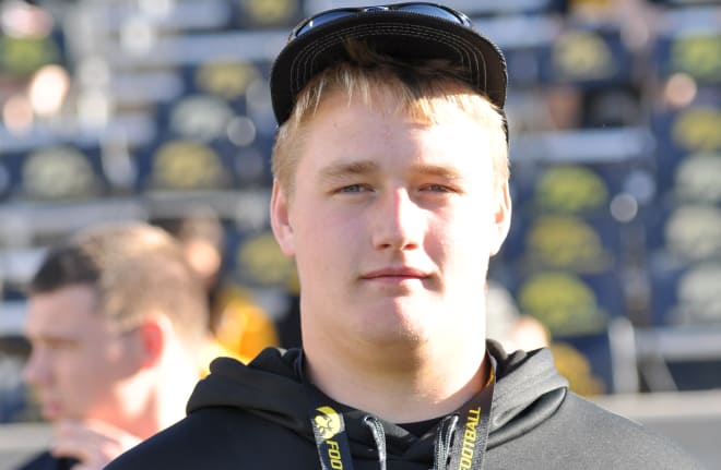 Class of 2018 offensive lineman Trevor Downing added an offer from Iowa today.
