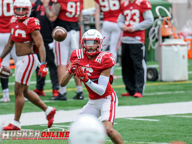 Wide receiver Samori Toure was one of many standouts from Nebraska's open practice on Saturday afternoon at Memorial Stadium.
