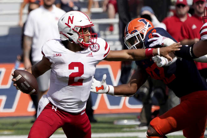 Adrian Martinez and Nebraska's offense looked out of sorts from start to finish vs. Illinois.