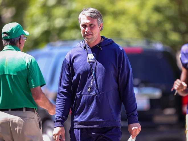Notre Dame quarterbacks coach Gino Guidugli is expected to continue recruiting in California on Thursday.