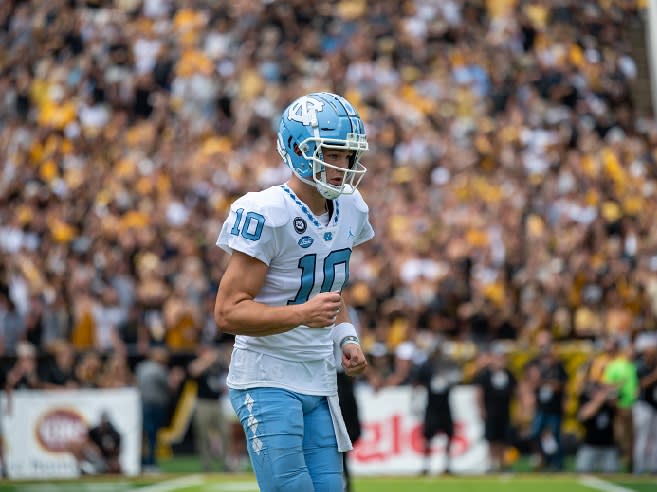 UNC QB Drake Maye has been named ACC Rookie of the Week and Quarterback of the week for his play at App State.