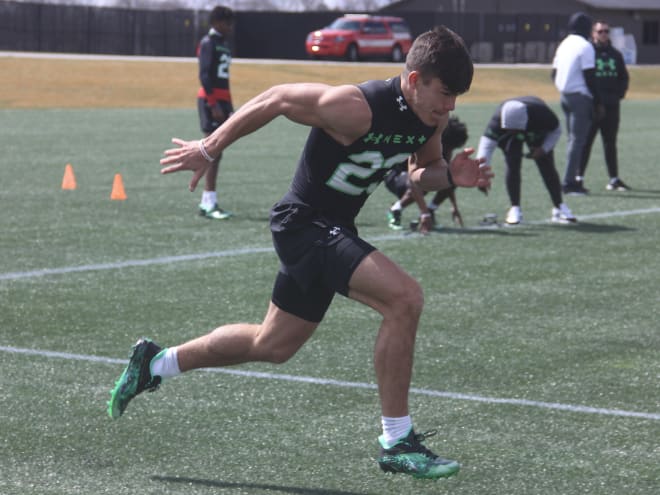 Early enrolled freshman safety Ben Minich has put himself in the running for early playing time at Notre Dame by translating well his track speed onto the football field.
