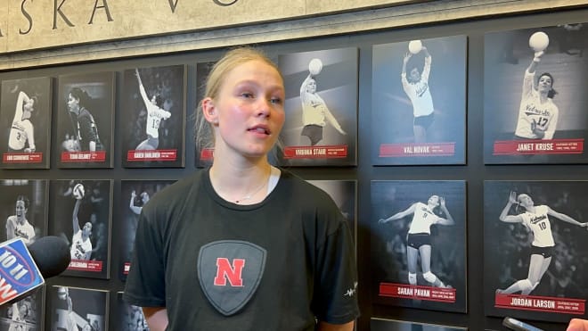 Junior Anni Evans has stepped into the setter role in Nebraska's 6-2 offensive system so far this season. 