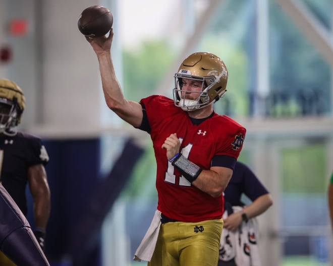 Sophomore QB Ron Powlus III has yet to see game action for the Irish in his career.
