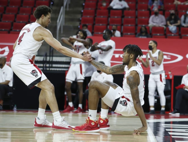 NC State Wolfpack basketball Manny Bates and Jericole Hellems 