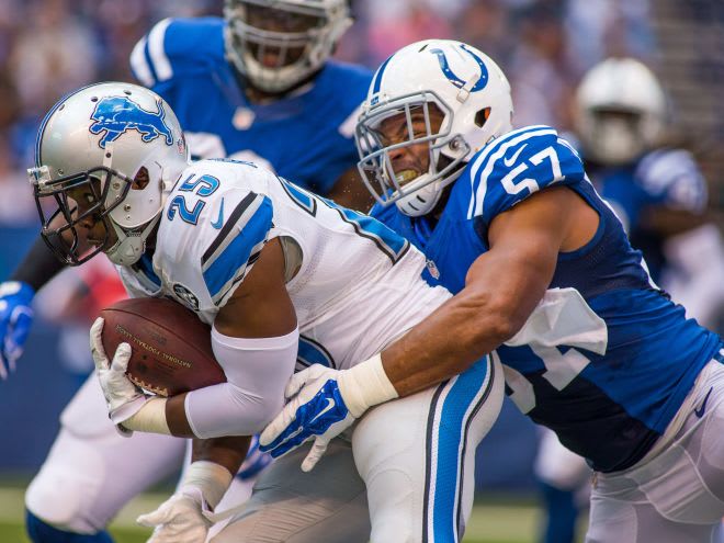 Former Army Defensive End Great, Josh McNary in action with the Colts