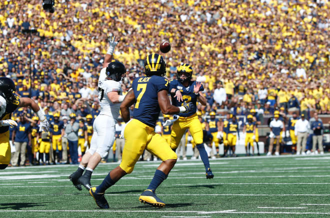 Michigan Wolverines football redshirt sophomore receiver Tarik Black has just two touchdown receptions in his career — in the 2017 season-opener against Florida and this year's opener against Middle Tennessee State.
