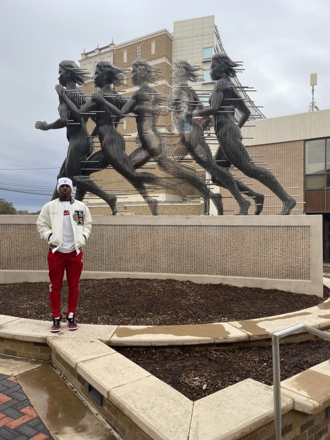 Krosse Johnson on campus at Texas Tech (player submitted photo)